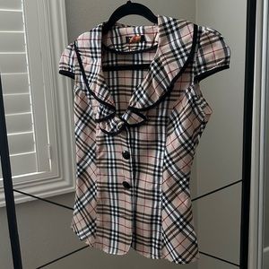 Plaid Blouse